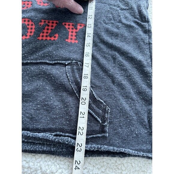 Grayson Threads Vintage Feel Lightweight Heather Gray Hoodie Top Size M - Picture 7 of 7